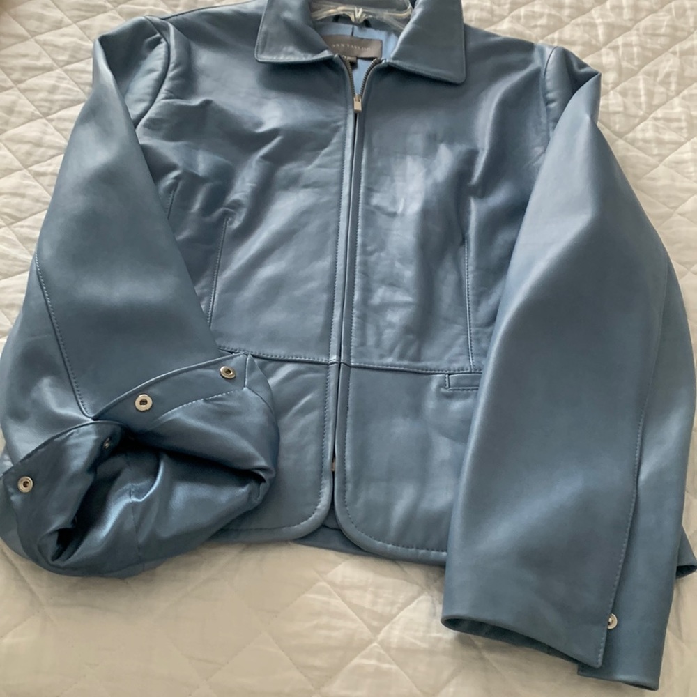NWT Ann Taylor 100% Genuine Leather lined  Jacket - Picture 4 of 10